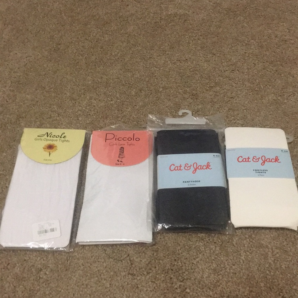 Girls tights, new toddler size 4-6